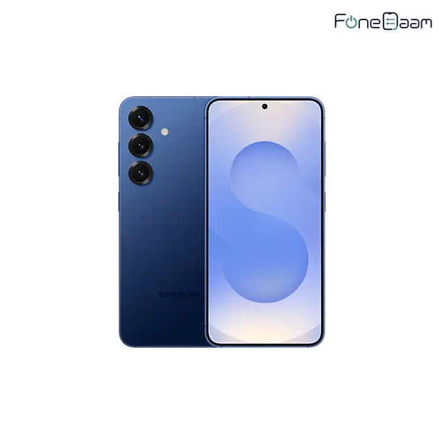 Official Samsung Galaxy S25 product image showing the rear camera array and front display