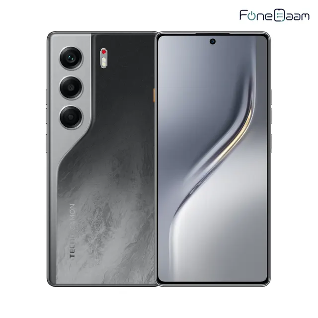 TECNO CAMON 40 manufacturer product render showing the front and rear of the phone