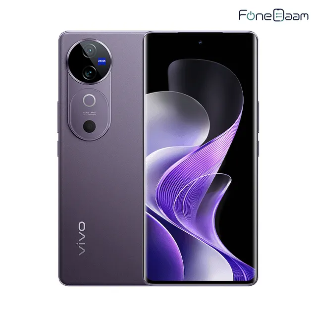 vivo V40 front and rear in purple